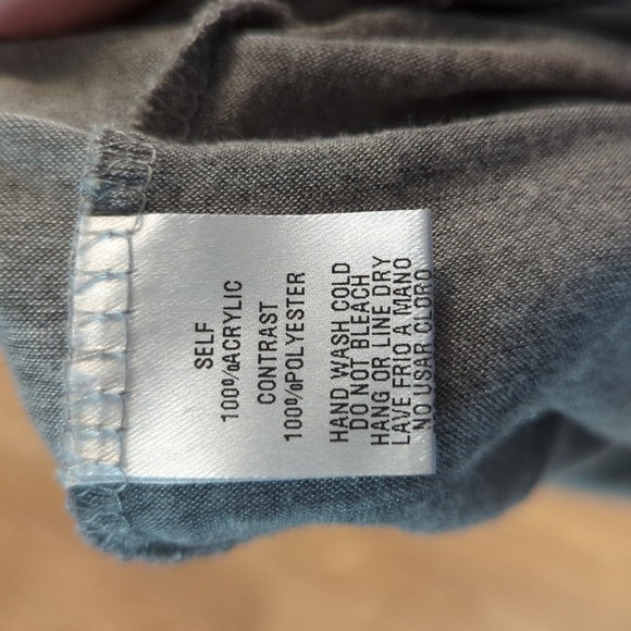 Easel layered gray tunic long-sleeve sweater, women's S - Picture 3 of 3